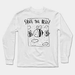 save the bees Long Sleeve T-Shirt